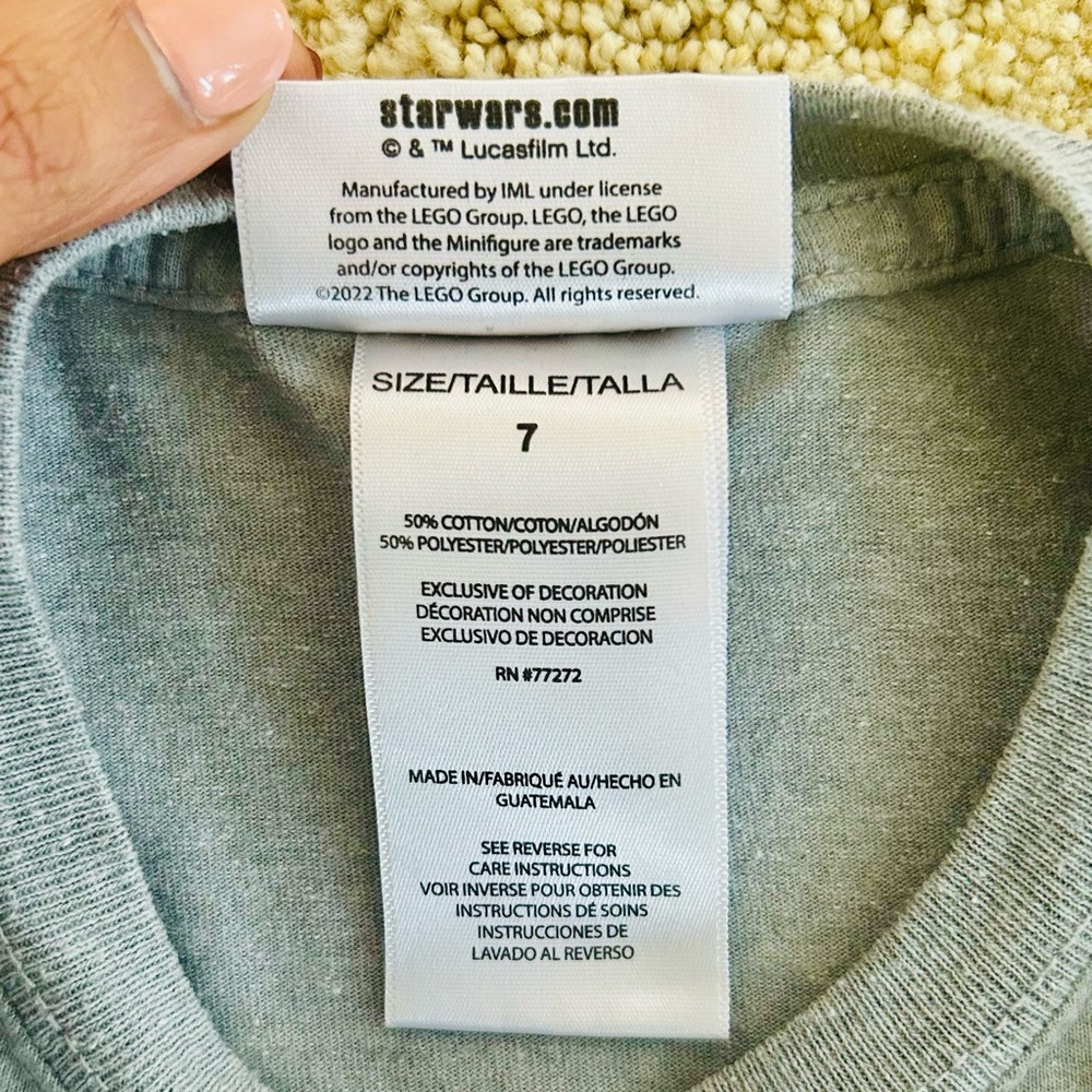 LEGO Star Wars Character Gray Cotton T-Shirt - Picture 4 of 5